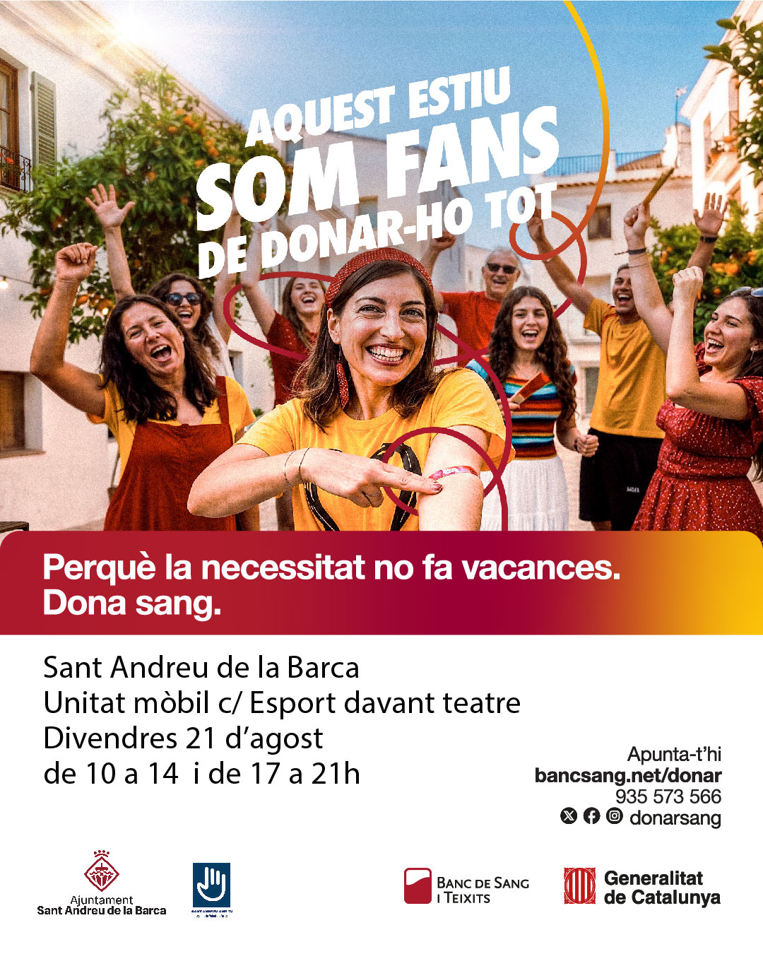 Donació de sang: aquest estiu som fans de donar-ho tot
